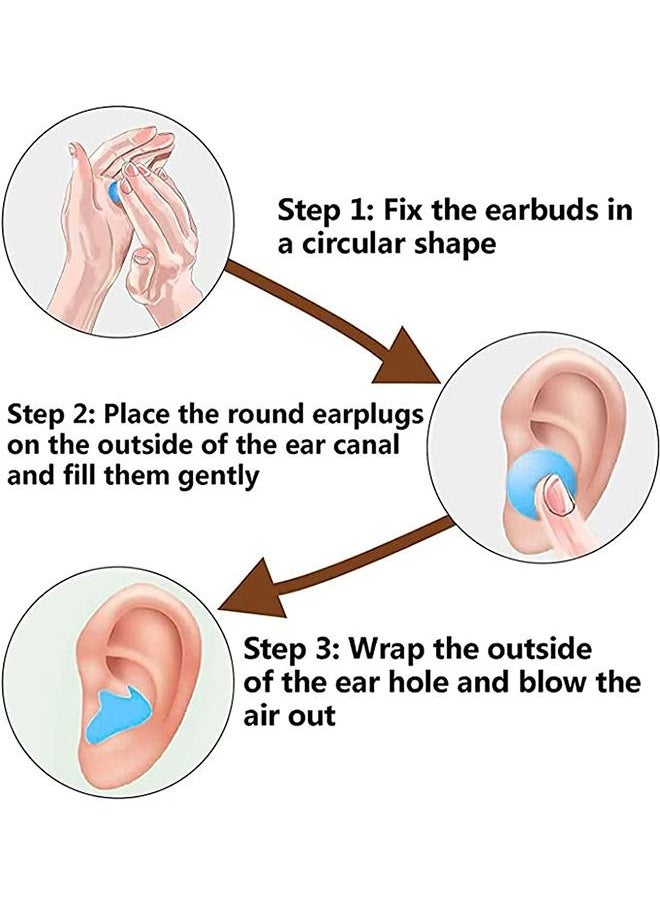 Arabest - Sleep Earplugs Silicone Earplugs Sleep Earplugs with High Decibel Noise Protection Waterproof Earplugs for Sleep Learning Swimming and Cancelling Noise(6 Pairs) - Image 1
