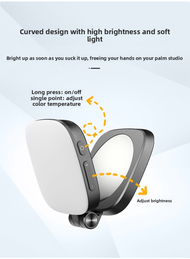 Magnetic Selfie Light for Mobile Phone with MagSafe and Mobile with Magnetic Ring: Rechargeable Portable Fill Light with Makeup Mirror for Selfie/Video Recording/Meeting/Vlog/Makeup  - Image 5