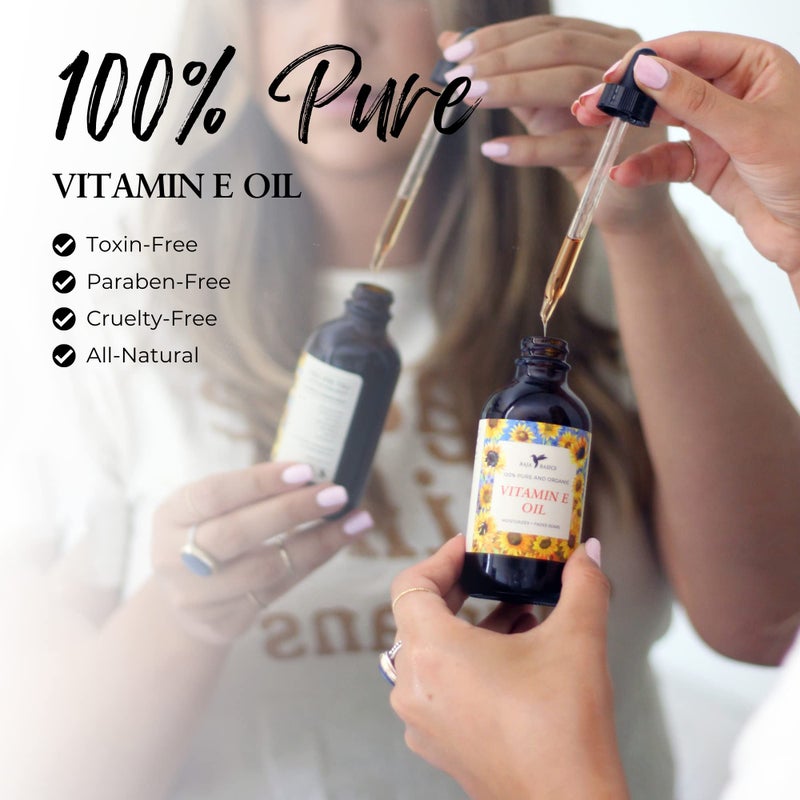 Baja Basics Organic Vitamin E Oil, Moisturizer for Skin, Face, Body, Nails and Hair, Multi-Purpose Skincare Product For Men and Women 4 oz - Image 3