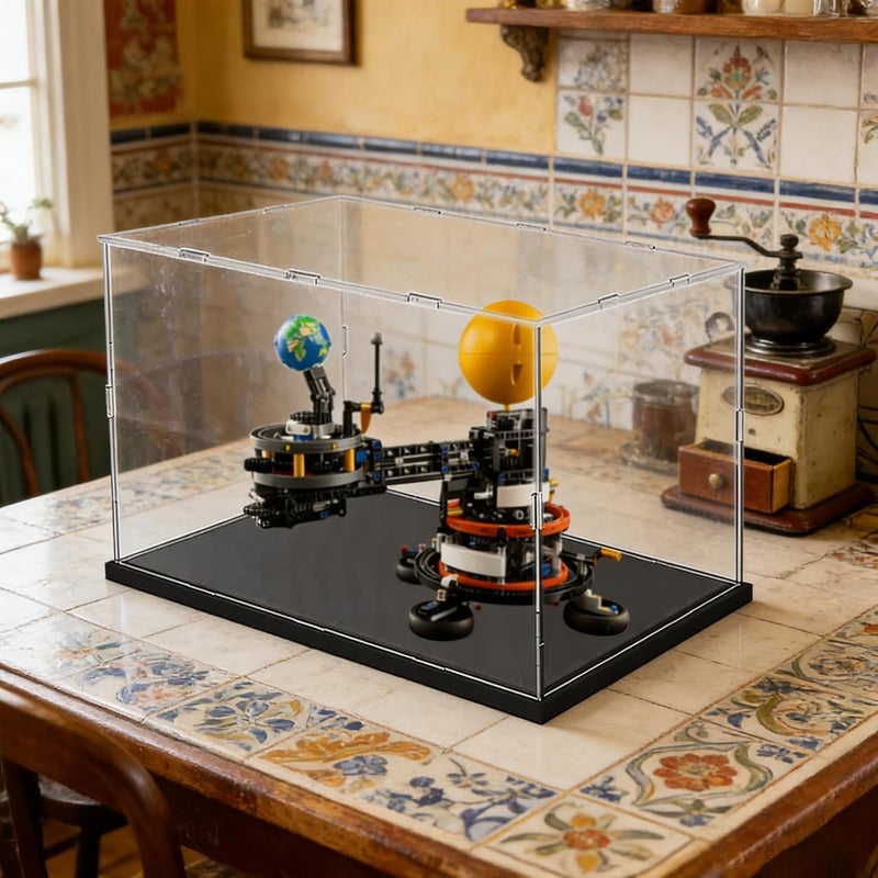 إليبيور علبة عرض أكريليك شفافة سميكة لمجموعة Lego 21062 نافورة تريفي و21354 Twilight The Cullen House و42179 و60414 و76781 و75683 من المقتنيات، صندوق شفاف مقاوم للغبار، أسود، الأبعاد الداخلية 15.7 × 7.9 × 11.8 بوصة - Image 5