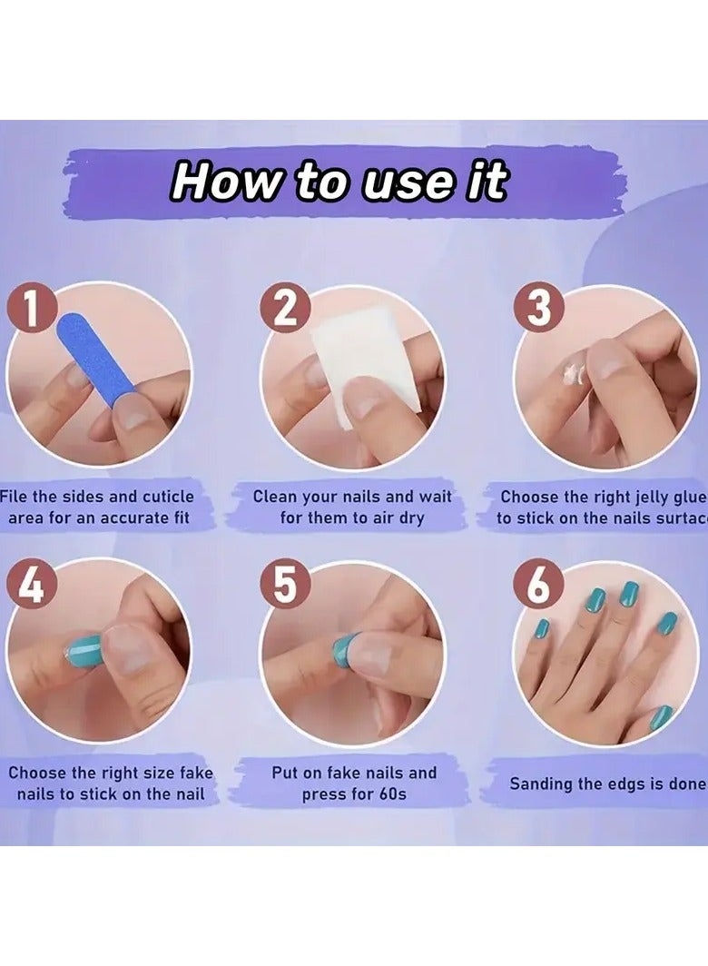 Rozino 24pcs Long Almond-Shaped Press-On Nails Set, Mixed Pink Tones with Glitter & Floral Design, Glossy Finish, Handcrafted Golden Mirror Effect, 3D Water Ripple Pattern, Blush Camellia Accents, Aurora Rhinestone Butterfly Nail Art Kit, Nail Art Supplies - Image 2