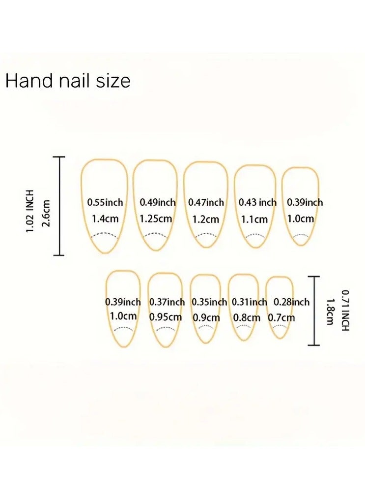 Rozino 24pcs Long Almond-Shaped Press-On Nails Set, Mixed Pink Tones with Glitter & Floral Design, Glossy Finish, Handcrafted Golden Mirror Effect, 3D Water Ripple Pattern, Blush Camellia Accents, Aurora Rhinestone Butterfly Nail Art Kit, Nail Art Supplies - Image 3