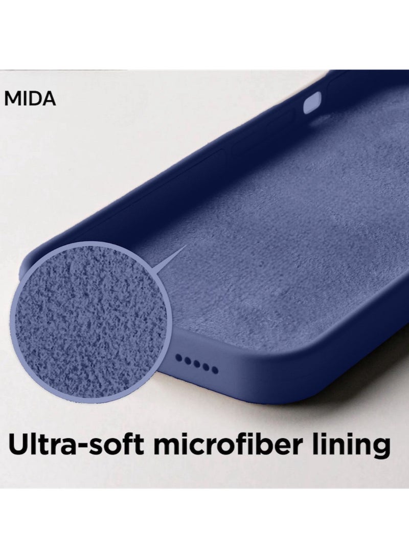 Mida iPhone 16 Pro Silicone Case Cover, full body protection case with a soft silky feel, shockproof cover with microfiber lining  - Image 5