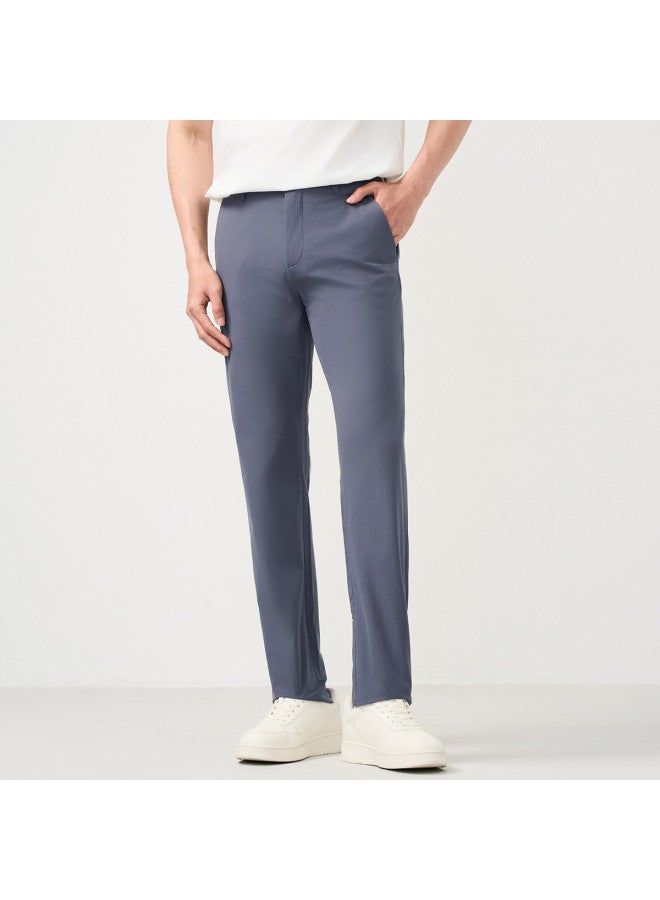 Septwolves Elastic Comfort, Resistant To Deformation】spring Men's Commuting Casual Solid Color Simple Men's Straight-leg Casual Pants - Image 3