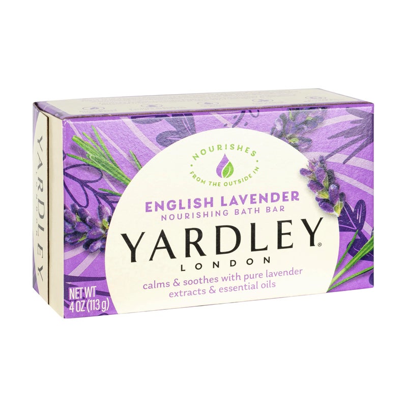 Yardley London English Lavender Naturally Moisturizing Bath Bar, 4 ounce - Image 1