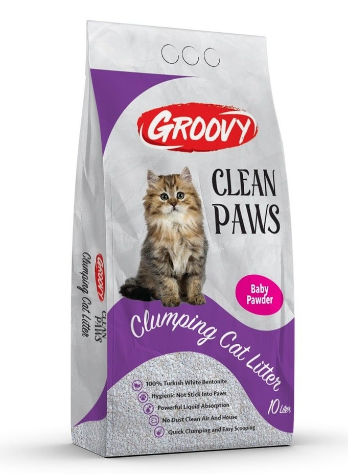 Groovy GROOVY | Clumping Cat Litter - Baby Powder