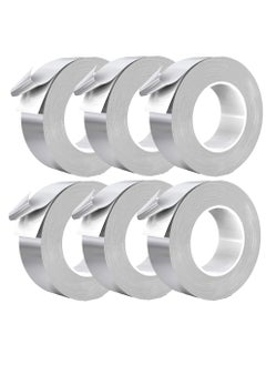 Generic 6 Packs Of Aluminum Foil Tape – 3 Inch Extra Thick HVAC Duct Sealing Tape - Smooth  - Image 1