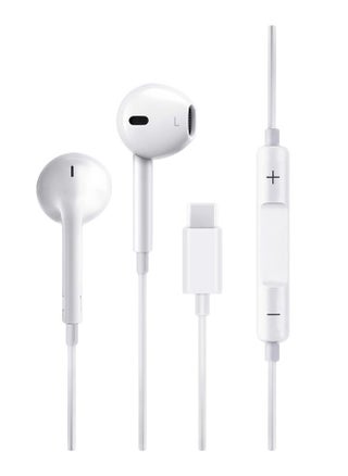 USB C Headphone Type-C Earbuds Wired Earphones with Microphone and Volume Control in-Ear Earbud for iPhone 15 Pro/Max/Plus Google Pixel Oneplus Samsung Galaxy iPad Pro and MacBook (White) - pzsku/Z702309A533764C81FD39Z/45/_/1697089405/9465c082-0f99-47bb-9a0e-c8816c65a770