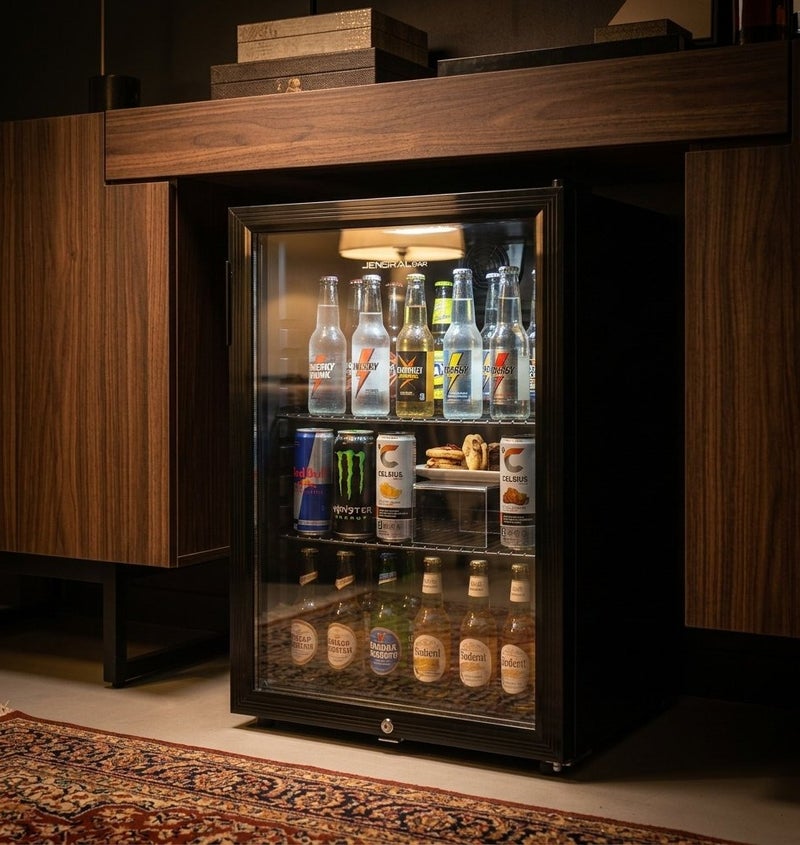 General Star 137L Glass Door Display Refrigerator with Interior Light - JENC-137 - Image 4