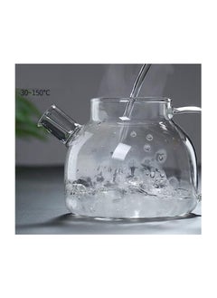 Spaceshoop Glass Teapot with Removable Infuser Stovetop Safe Teapot for Loose Leaf and Blooming Tea 1000ML Clear Teapots with Bamboo Lid  - Image 4