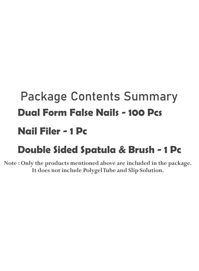 STORE 2508 مجموعة Store2508 من أظافر الشكل المزدوج، ملعقة مزدوجة الجوانب وفرشاة ومبرد أظافر لتطبيق جل الأظافر البوليمري - Image 4