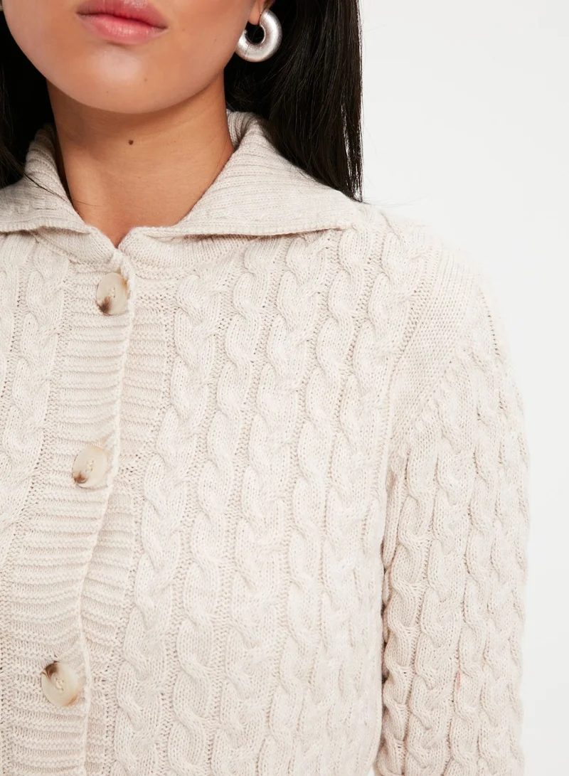 trendyol Button Down Knitted Cardigan