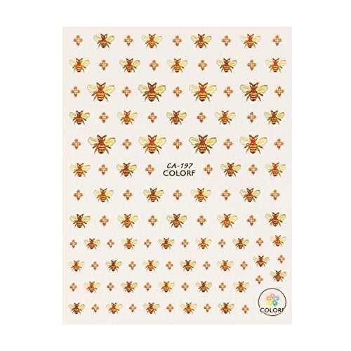 ALLYDREW 3 Sheets Buzzing Nature Nail Art Bees & Sunflowers Nail Stickers - Image 4