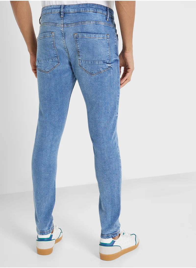 برايف سول Skinny Fit Ripped Jeans