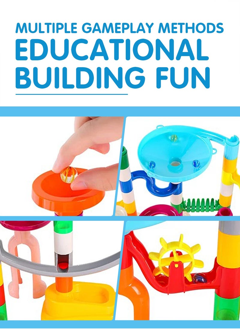 150Pcs Marble Games Toys，Building Blocks Toys，Urban building rail toys， Kids Educational DIY Staircase Building Blocks Set , STEM Educational Toy ，Boys and Girls Age 3 to 6  - Image 4