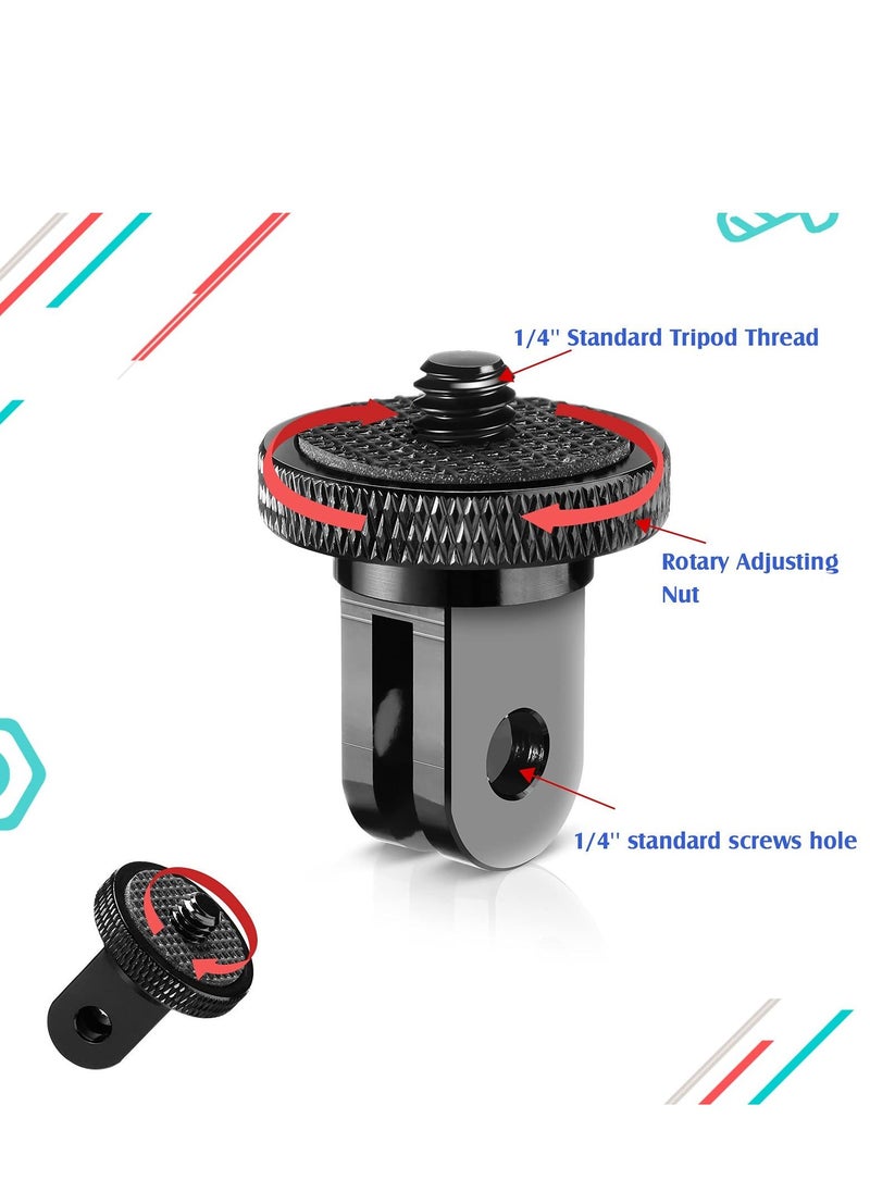 KASTWAVE Camera Tripod Mount for Gopro Adapter, 4pcs Aluminum Camera Tripod 1/4-20 Conversion Adapter Camera Mount Adapter for Tripod Compatible with GoPro Action Cameras and other Standard 1/4 Accessories  - Image 3