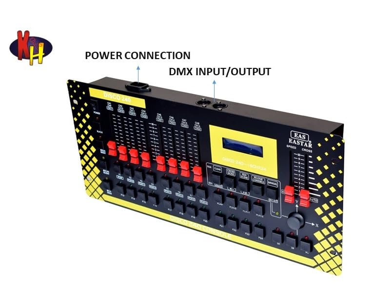 kh DJ Light Mixing Controller Disco 240-192 Channels, 24 Scanner, 40 Steps for Stage Lighting, DJ Lights, Par Lights, Moving Head Lights and Pubs - Image 4
