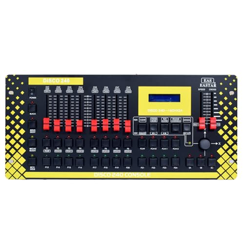 kh DJ Light Mixing Controller Disco 240-192 Channels, 24 Scanner, 40 Steps for Stage Lighting, DJ Lights, Par Lights, Moving Head Lights and Pubs - Image 1