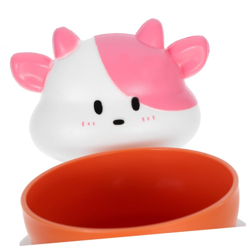 Amosfun Cat Design Toothbrush Holder And Rinse Cup Wall Mounted Leakproof Organizer For Boys Girls Bathroom Accessory Animal Style - Image 3