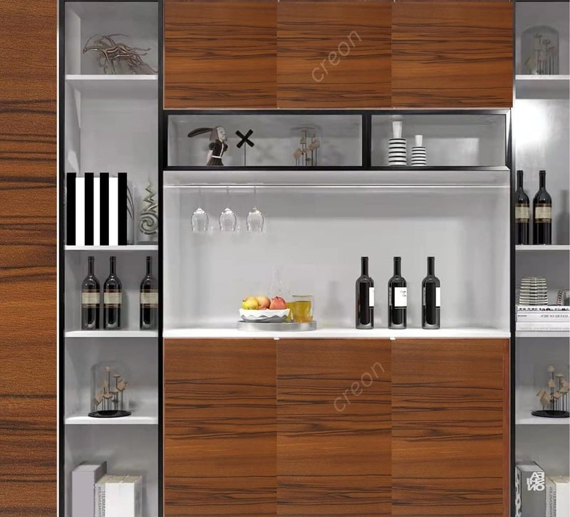 CREON™ Wooden Wallppaer Self Adhesive Wood Grain Wallpaper Waterproof Old Furniture Vinyl Stickers Wooden Door Wardrobe Desktop Wall Papers (Black Brown Wood, 24X96 Inch) - Image 5