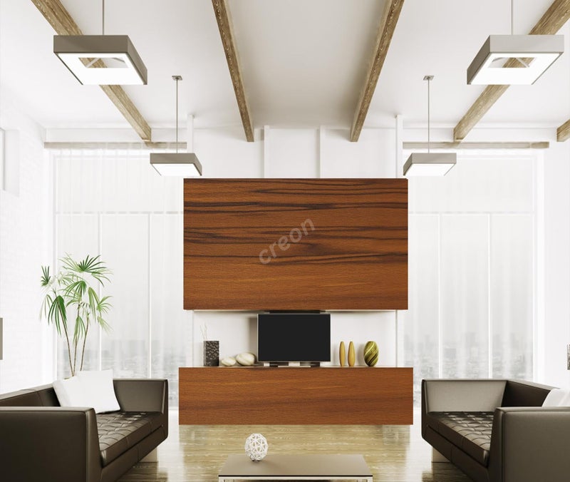 CREON™ Wooden Wallppaer Self Adhesive Wood Grain Wallpaper Waterproof Old Furniture Vinyl Stickers Wooden Door Wardrobe Desktop Wall Papers (Black Brown Wood, 24X96 Inch) - Image 3