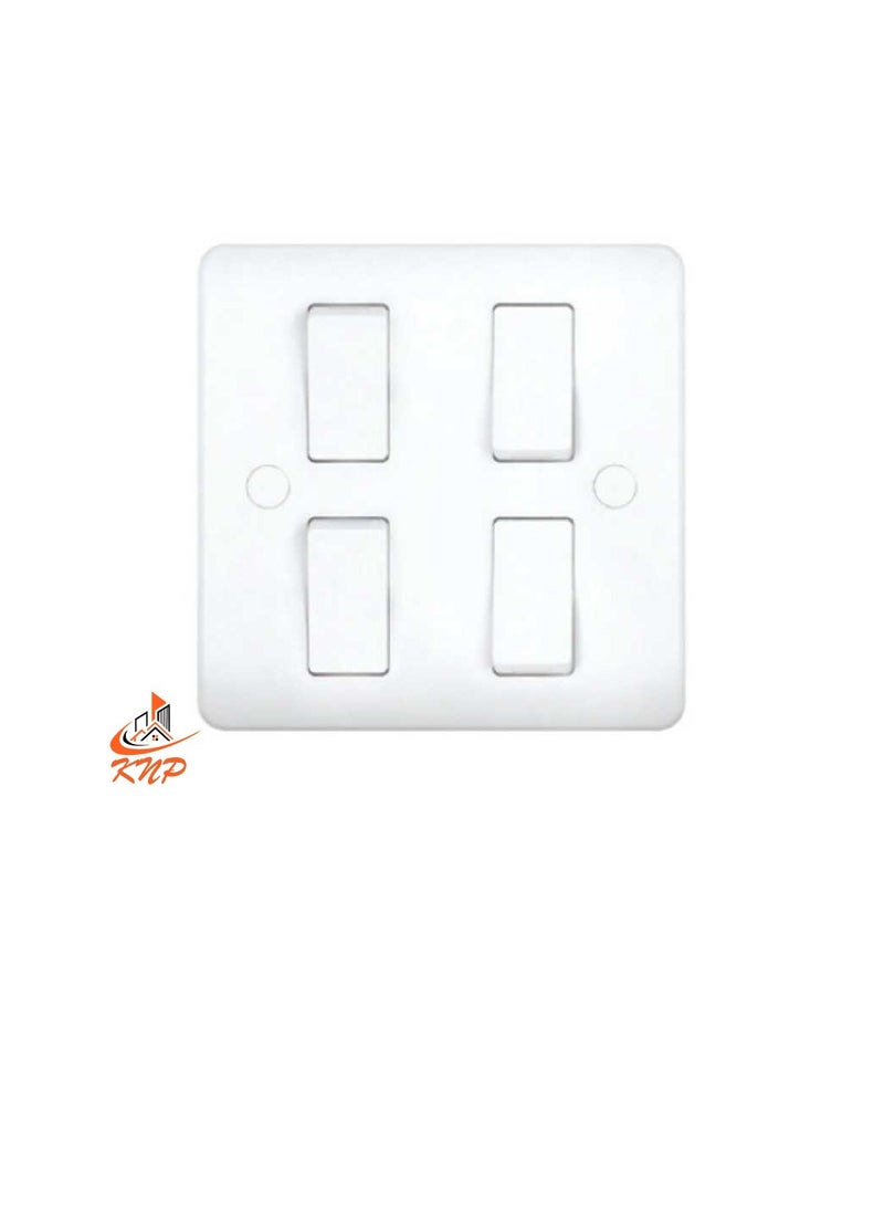 كنب 4 عصابة 1 طريقة  سويتش (3x3) أبيض - Image 1