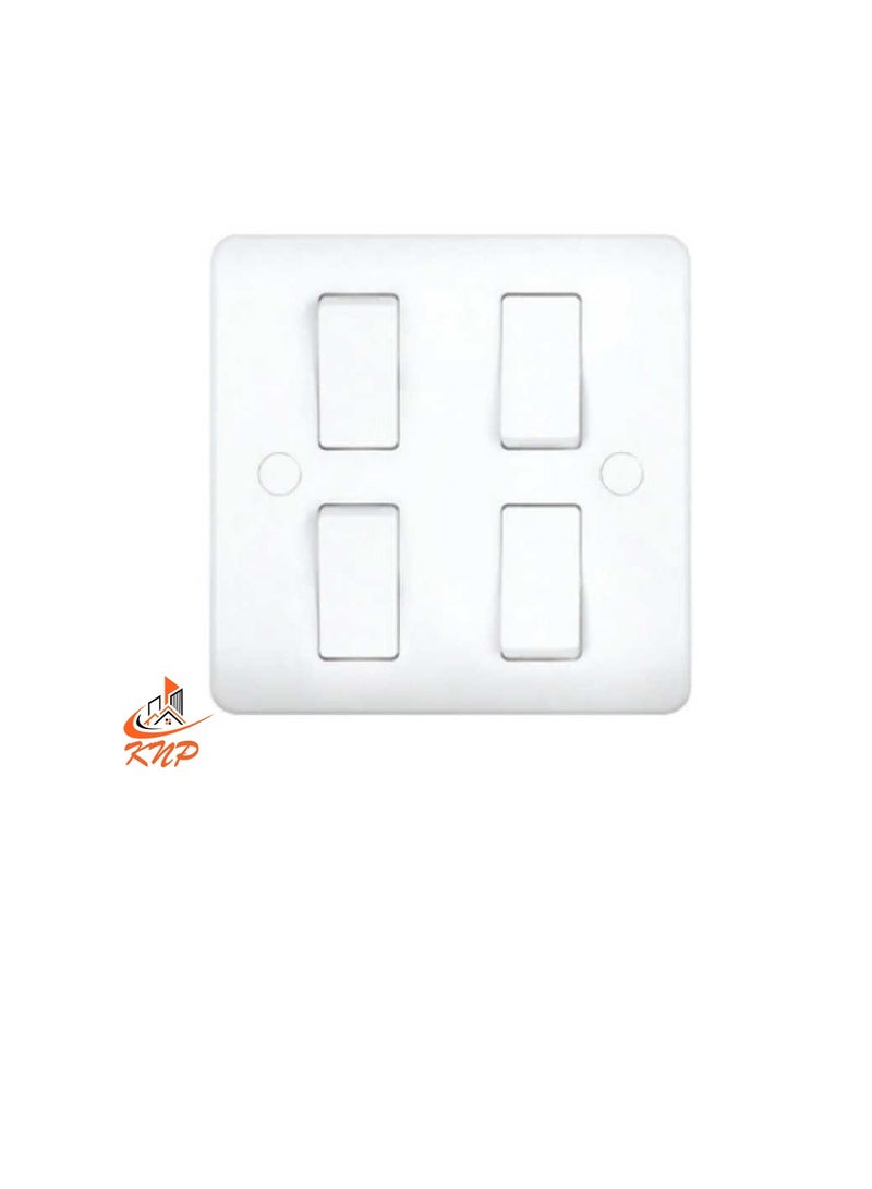 كنب 4 عصابة 1 طريقة  سويتش (3x3) أبيض - Image 2