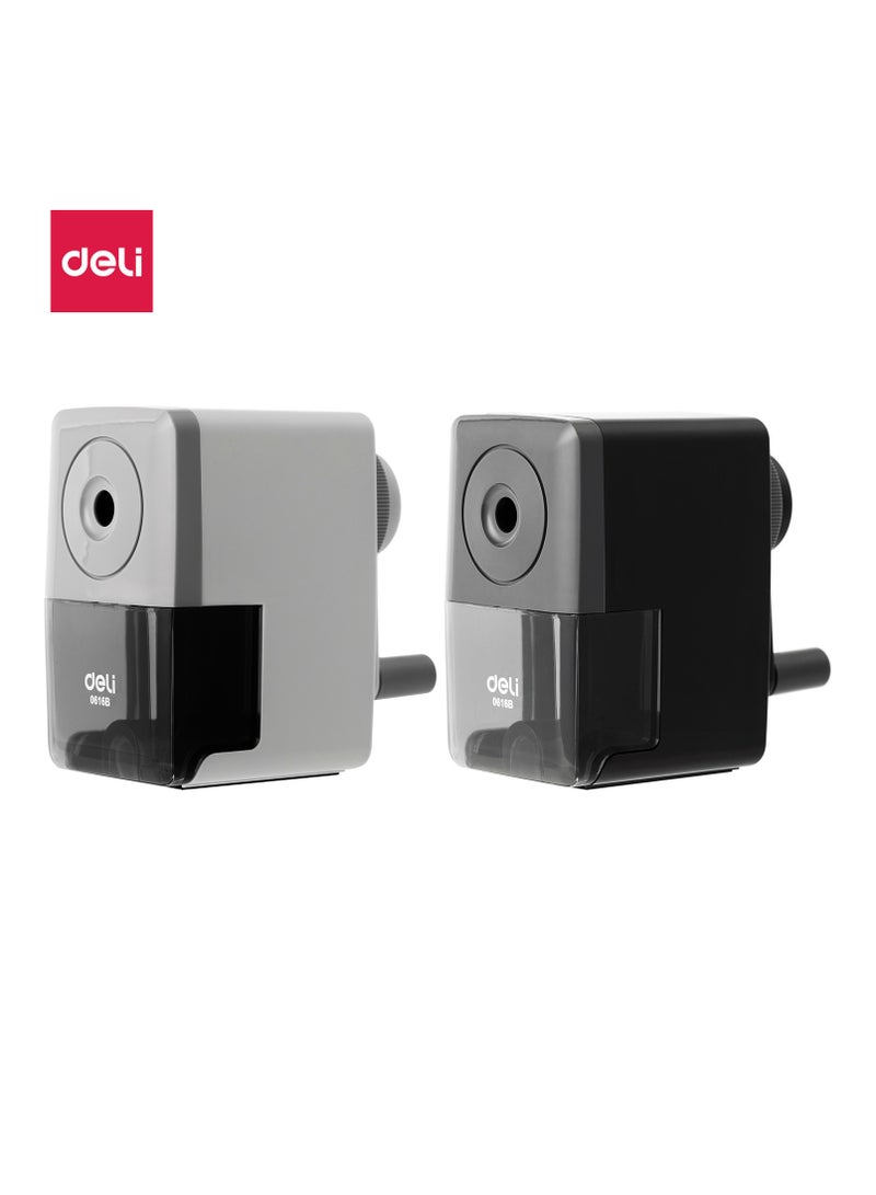 Deli E0616B Auto-Feed Rotary Pencil Sharpener – Blue - Image 1