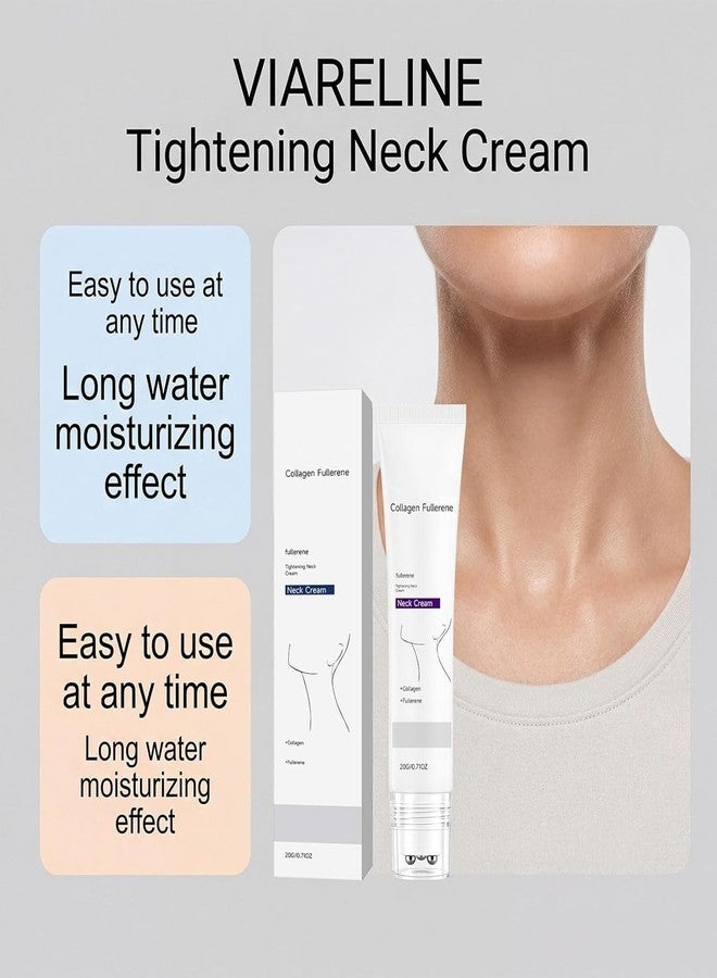 Tasunte Magic Collagen Fullerene Neck Cream, Tighten and Lift Firming Neck Cream for Crepey Skin, Collagen Neck Cream with Five Rollers, Anti-Wrinkle Moisturizing Neck Skincare for Skin Types (1pc) - Image 5