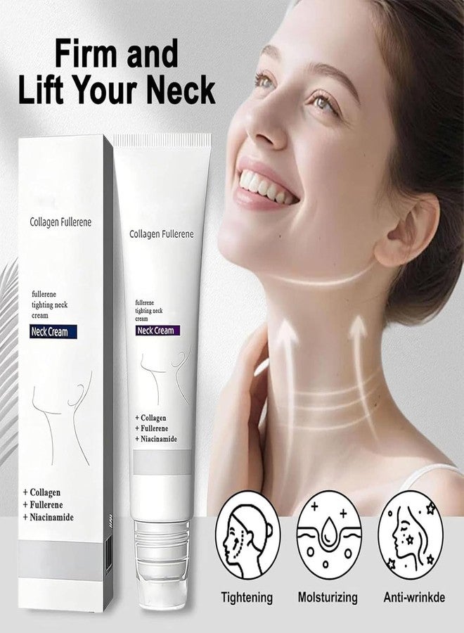 Tasunte Magic Collagen Fullerene Neck Cream, Tighten and Lift Firming Neck Cream for Crepey Skin, Collagen Neck Cream with Five Rollers, Anti-Wrinkle Moisturizing Neck Skincare for Skin Types (1pc) - Image 3