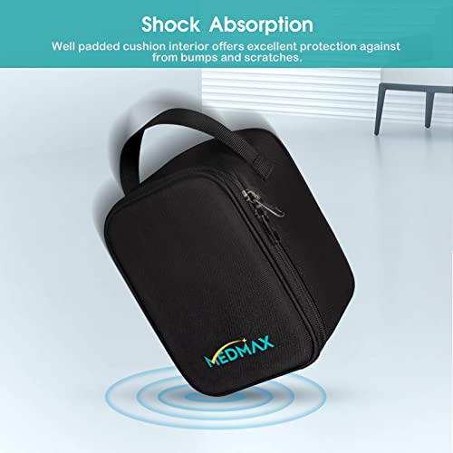 MEDMAX Carrying Case Compatible with OMRON Blood Pressure Monitor Bronze BP5100 / Upper Arm 3 Series Home Blood Pressure Monitor, Portable Storage Organizer Bag with Handle (Bag Only) - Image 4