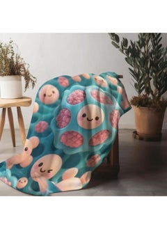 General Baby and children's cartoon flannel thin blanket (warm and comfortable, suitable for sleep, games) 70cm*100cm  - Image 4