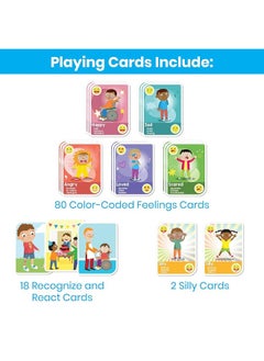 hand2mind hand2mind Express Your Feelings Playing Cards, Emotions Cards, Flash Cards for Toddlers, Kids Card Games, Play Therapy Toys, Therapy Games, Social Emotional Learning Activities, Social Skills Games  - Image 3
