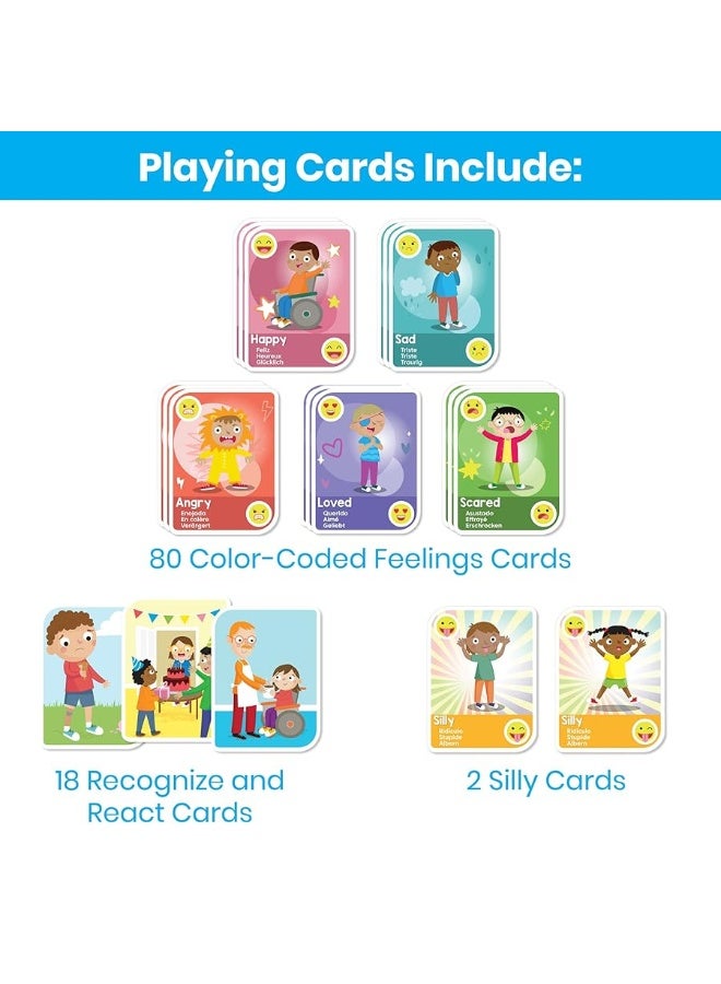 hand2mind hand2mind Express Your Feelings Playing Cards, Emotions Cards, Flash Cards for Toddlers, Kids Card Games, Play Therapy Toys, Therapy Games, Social Emotional Learning Activities, Social Skills Games  - Image 3