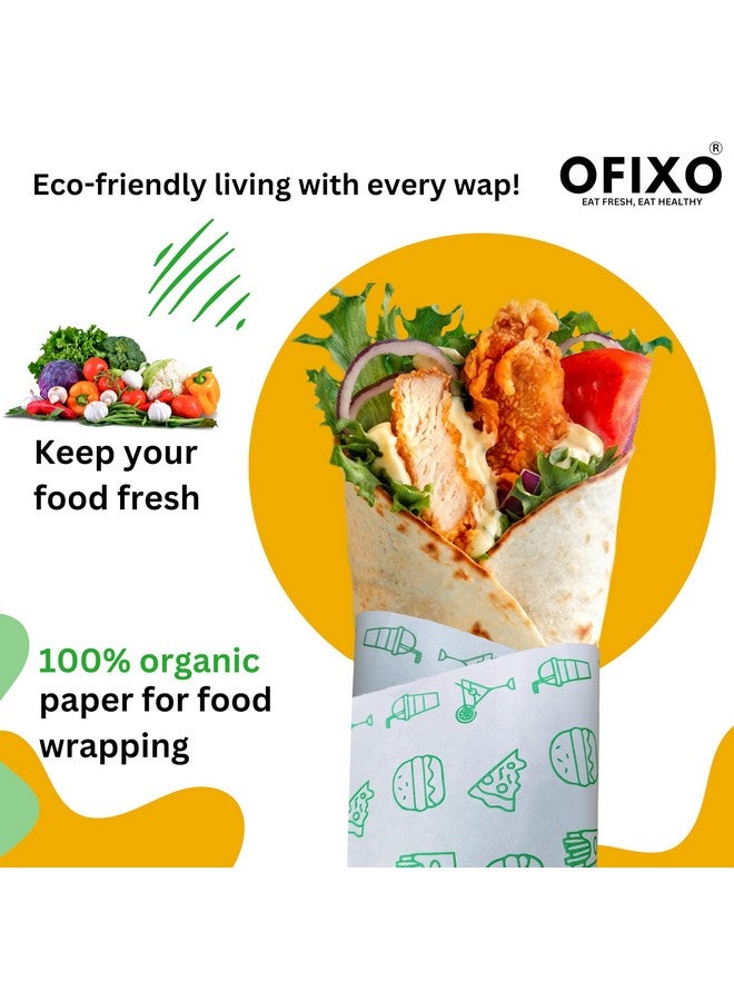 OFIXO ورق تغليف الطعام متعدد الاستخدامات OFIXO | 20 متر | ورق تغليف طعام ممتاز مثالي للطهي، الخبز، التعبئة وتقديم الطعام (عبوة من 1) - Image 2