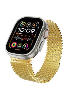 Stainless Steel Magnetic Strap for Apple Watch Ultra S8 Gold