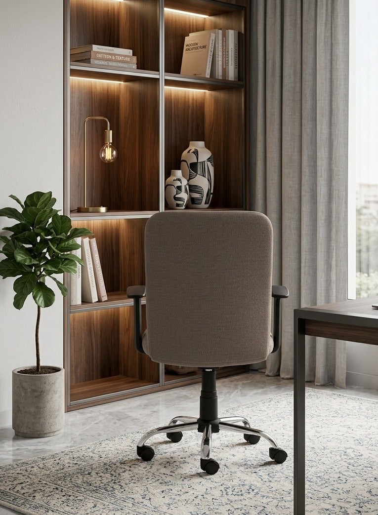 ترف كوم كرسي مكتب مريح بمسند ظهر مرتفع وقابل للتعديل - Image 5