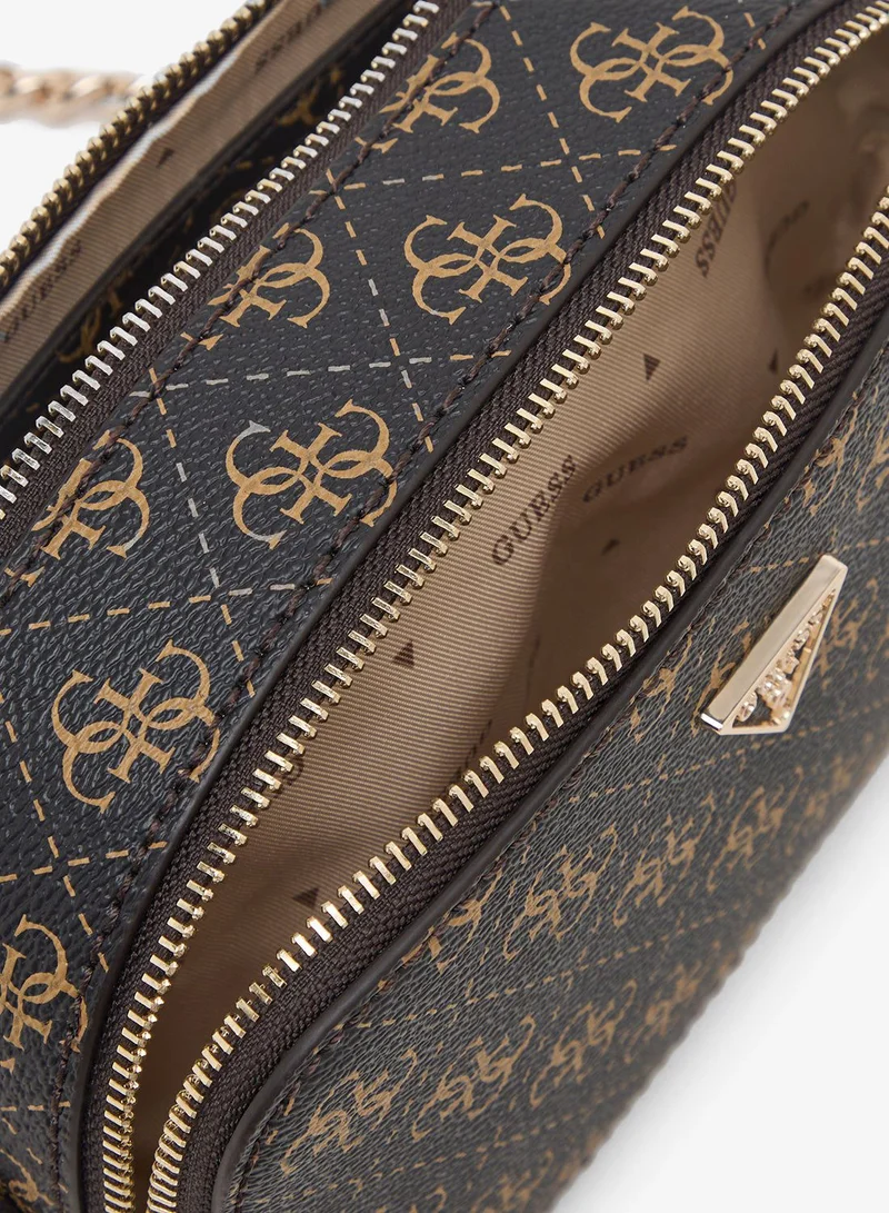 GUESS  Noelle Logo Detail Zip Through Crossbody for Women | Best Price UAE