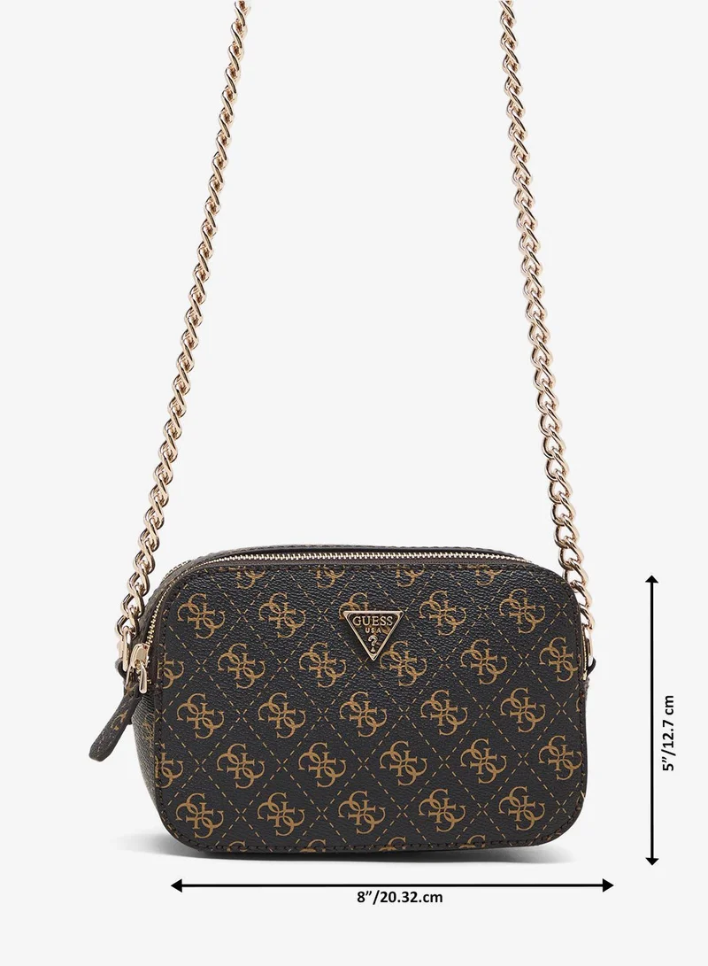 GUESS  Noelle Logo Detail Zip Through Crossbody for Women | Best Price UAE