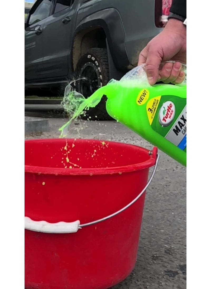 TurtleWax M.A.X. Power Car Wash 4L High-Performance Adjustable pH Cleaning Shampoo Designed to Boost Cleaning Power for Moderate Aggressive and Xtreme Tasks. - Image 3