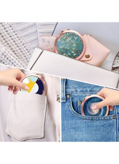 Dynippy Compact Mirror Rose Gold Makeup Mirror Folding Mini Pocket Mirror Portable Hand Mirror Doublesided 2 X 1X Magnification For Woman Girls Great Gift (Almond Blossom)  - Image 5