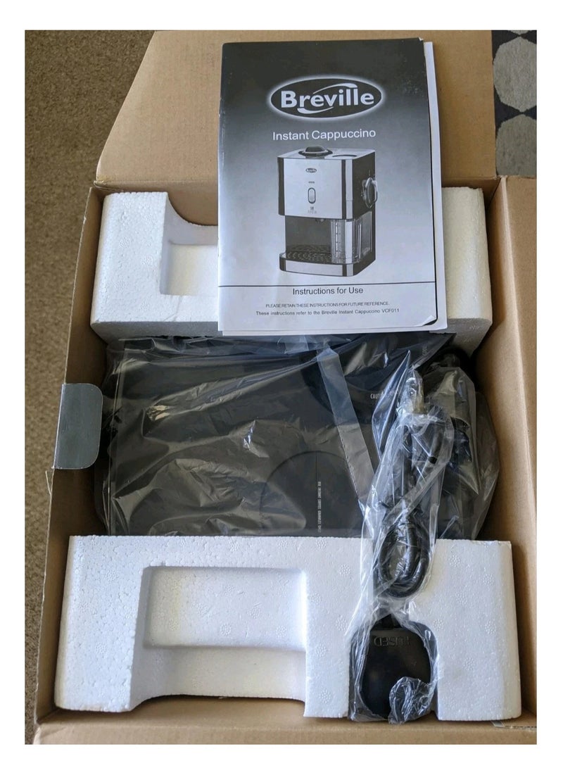 Breville Breville Instant Cappuccino,suitable for latte, Americano, hot chocolate, mocha and hot malt drinks.820 watts.Makes 8 cups or 4 mugs.0.8 litre milk capacityMilk frother.Drinks recipes included.Makes drinks with 1 simple dial.Self clean function.Easy clean drip trayNon slip feet.  - Image 3