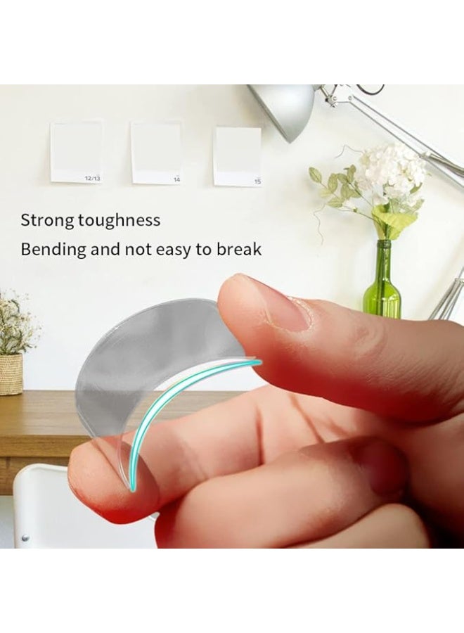 Generic Pack of 60 Reusable Multifunctional Double-Sided Adhesive Tape, Washable, Non-Marking, Transparent and Removable Tape for Carpet, Photo Frame, Kitchen - Image 4