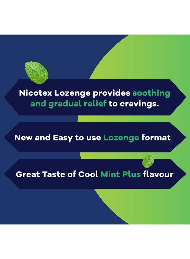 Cipla Cipla Nicotex Mints | Nicotine 1mg Lozenges (10 Pcs)| Helps Quit Smoking | Sugar Free | Cool Mint Plus Flavour  - Image 3