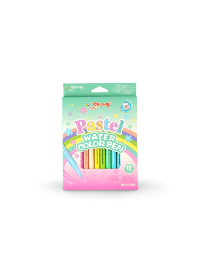 YALONG Watercolour Pen Pastel| 12 Colors - Image 1