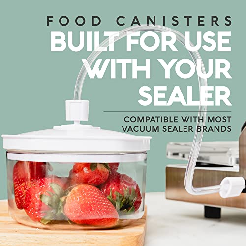 Avid Armor 3 Piece Vacuum Food Container Set for Home Kitchen with Accessory Hose in 2L, 1.4L, and 0.7L Sizes BPA Free - Image 5