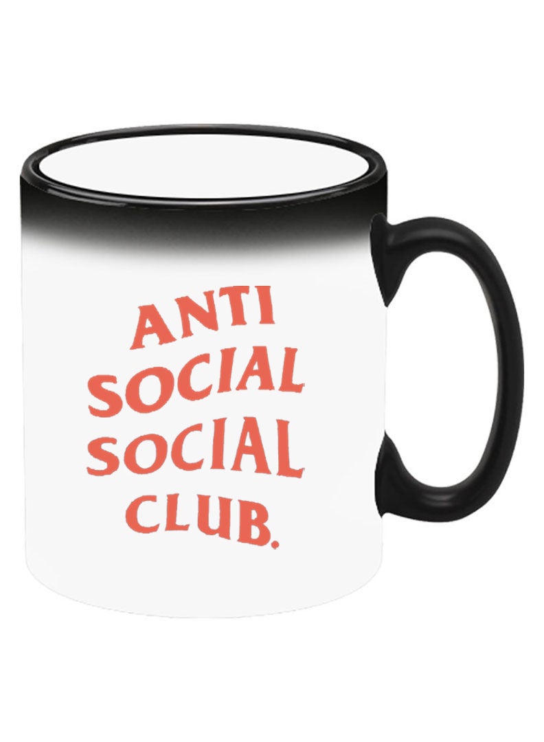 Theodor Color Changing Heat Sensitive Ceramic Mug, Image Revealed When HOT Liquid is Added! Anti social social club - Image 2