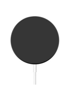 Soft Silicone Phone Wireless Charger Adapter Protective Case Cover For MagSafe Black