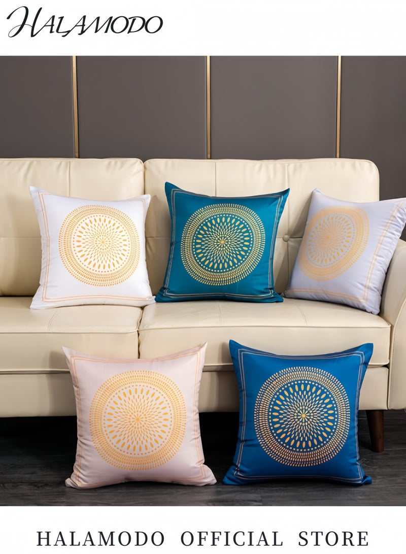 Ramadan Painted Pillowcase Cover Fabric Black/Gold/White 45 x 45cm - Image 3