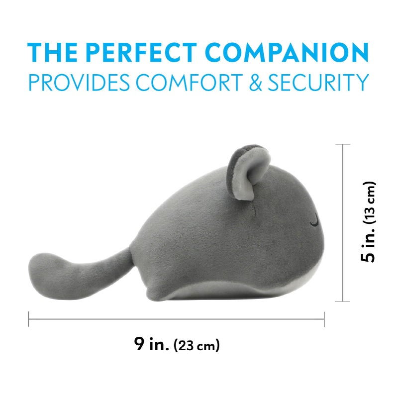 Paw Inspired Chinchilla Cuddler for Chinchillas, Guinea Pigs, Hamsters, Rats, Ferrets, Hedgehogs, Sugar Gliders, Small Animals | 9-Inch Chinchilla Plush Accessory Toy (Gray) - Image 3